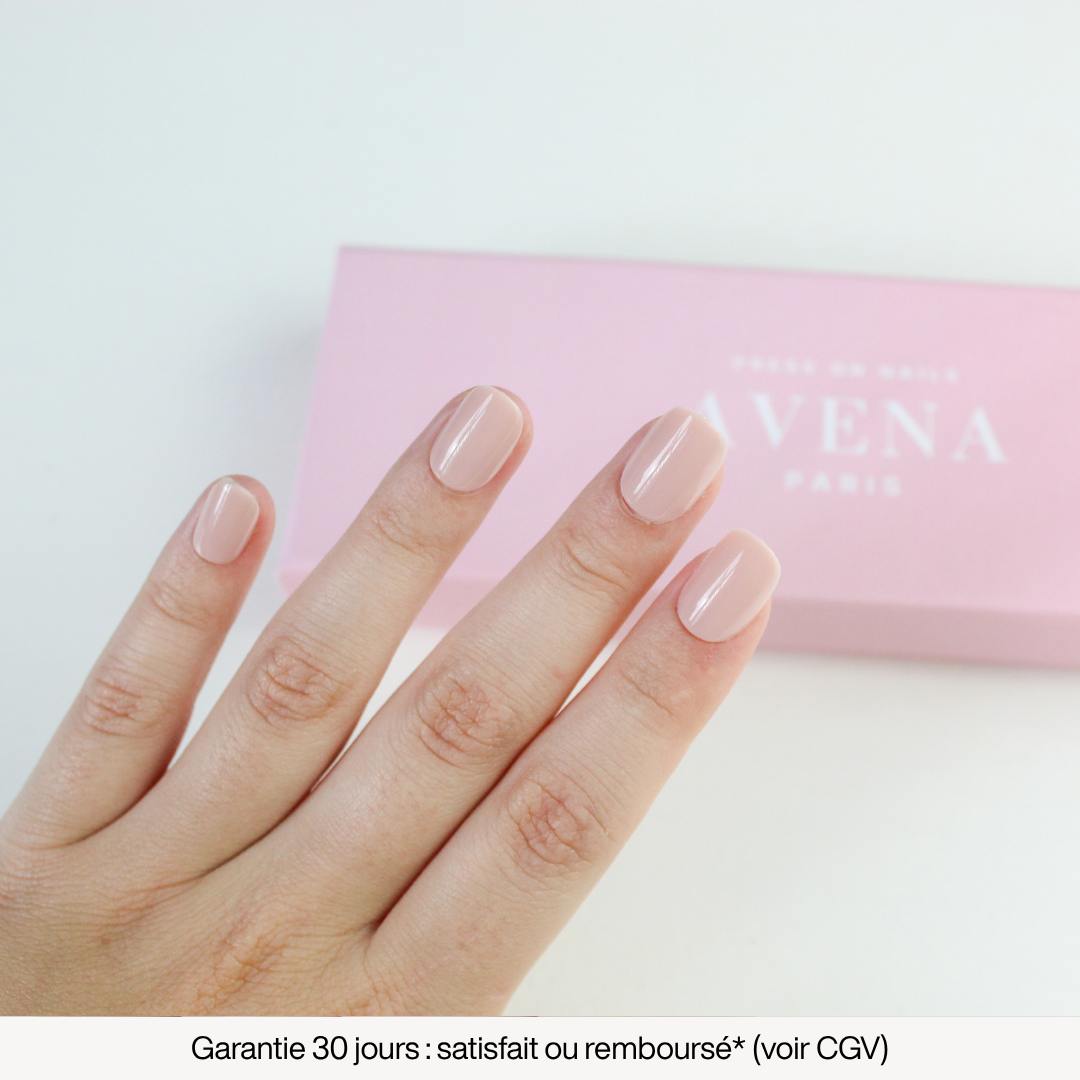 Beige Rosé - Extra court arrondi