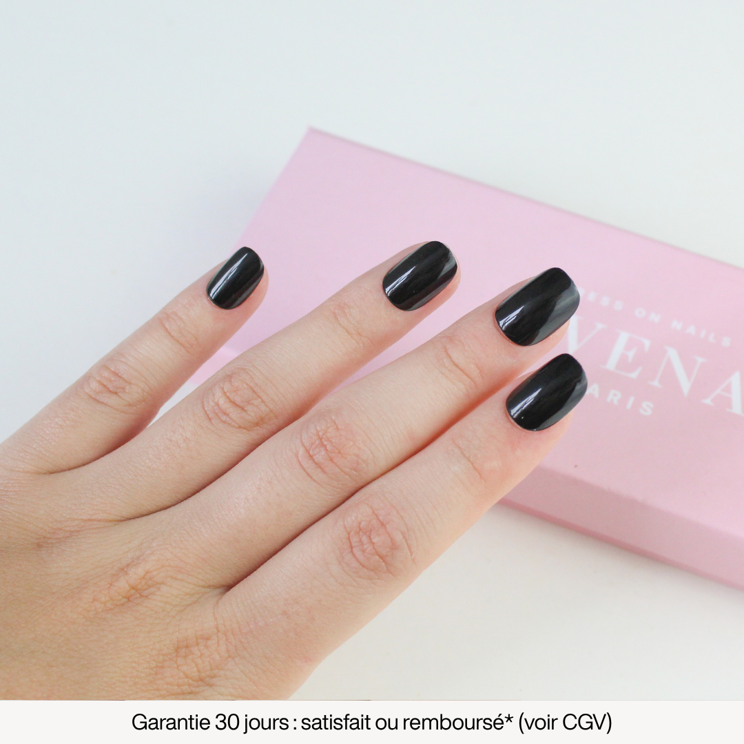 Noir Uni - Extra court arrondi
